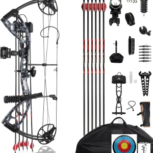 Right Hand Archery Compound Bows 30-70 lbs Draw Weight Adjustable for Youth,Adults and Beginners