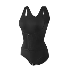 Bodysuit Shapewear with Zipper Belt