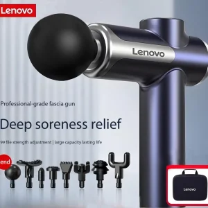 Lenovo Brand Fascia Gun Deeply Relieves Muscle Soreness Fitness and Relaxation Equipment LED Touch Screen 8Massage Head Gifts