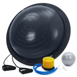 Inflatable Ball Balance Trainer with Nonslip Base - 1600 lbs